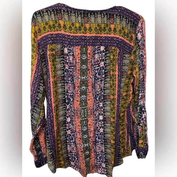 Nine West Colorful Patterned Boho Top - Picture 2 of 5